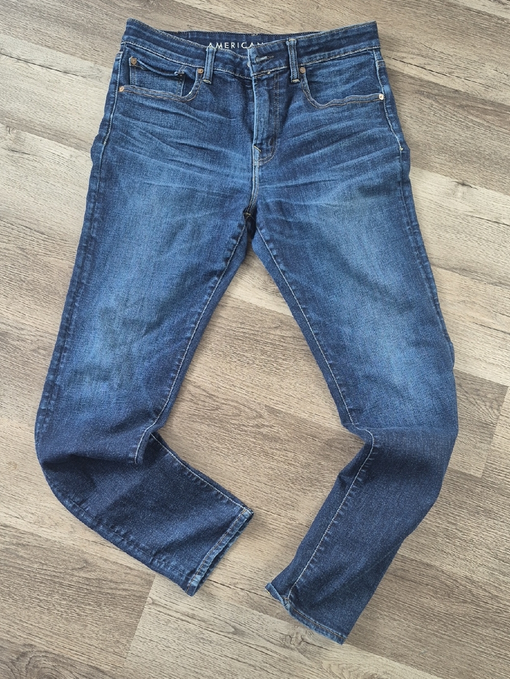 American Eagle Outfitters Dark Blue men's Athletic Jeans Size 32x34